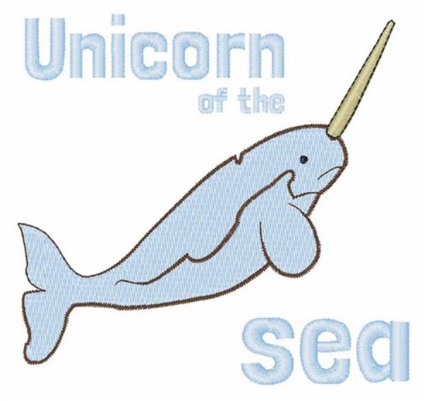 Picture of Unicorn Of The Sea Machine Embroidery Design