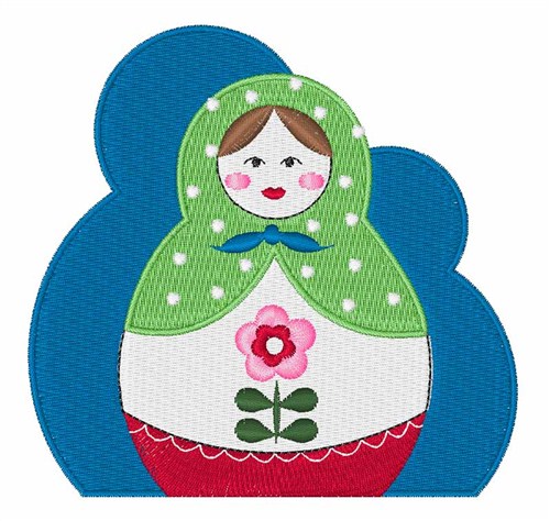 Nesting Dolls Machine Embroidery Design