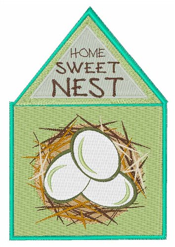 Home Sweet Nest Machine Embroidery Design