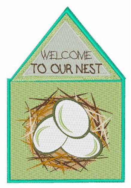Picture of Welcome To Our Nest Machine Embroidery Design