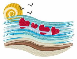 Picture of Ocean Love Machine Embroidery Design