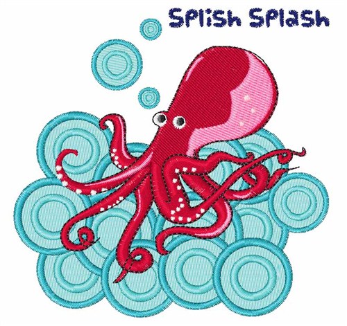 Splish Splash Machine Embroidery Design