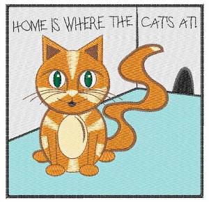 Picture of Where The Cats At Machine Embroidery Design