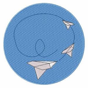Picture of Paper Airplane Machine Embroidery Design