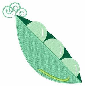 Picture of Peas In A Pod Machine Embroidery Design