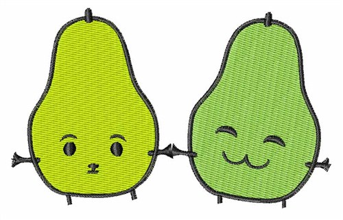 Silly Pears Machine Embroidery Design