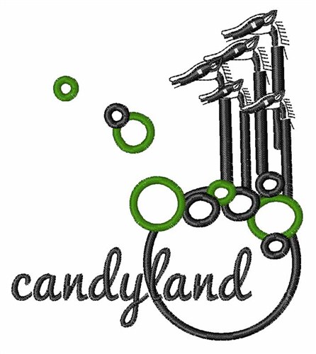 Candyland Machine Embroidery Design