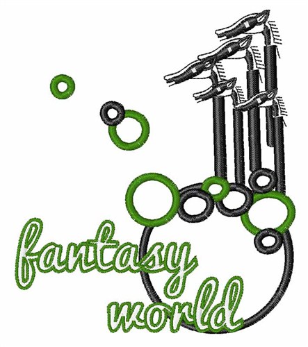 Fantasy World Machine Embroidery Design