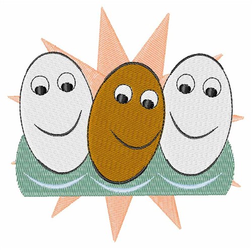Eggs Machine Embroidery Design