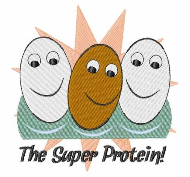 Picture of The Super Protein Machine Embroidery Design