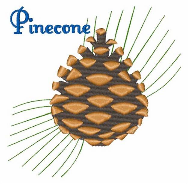 Picture of Pinecone Machine Embroidery Design