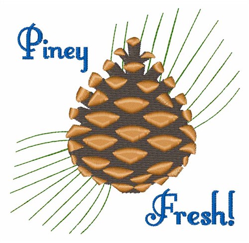 Piney Fresh Machine Embroidery Design