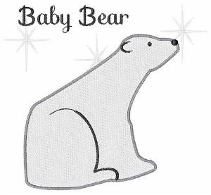Picture of Baby Polar Bear Machine Embroidery Design
