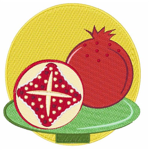 Pomegranate Machine Embroidery Design