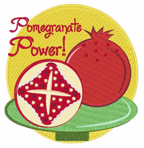 Pomegranate Power Machine Embroidery Design