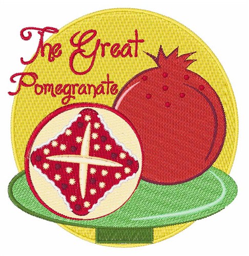 Great Pomegranate Machine Embroidery Design