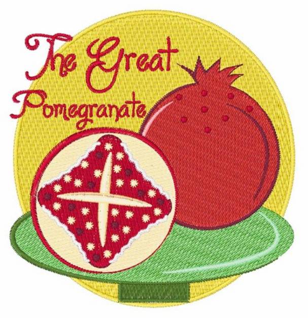 Picture of Great Pomegranate Machine Embroidery Design