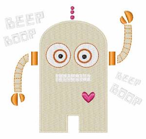 Picture of Beep Boop Machine Embroidery Design