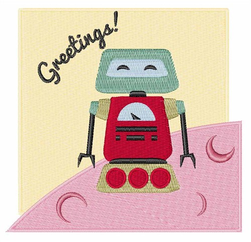 Greetings Machine Embroidery Design