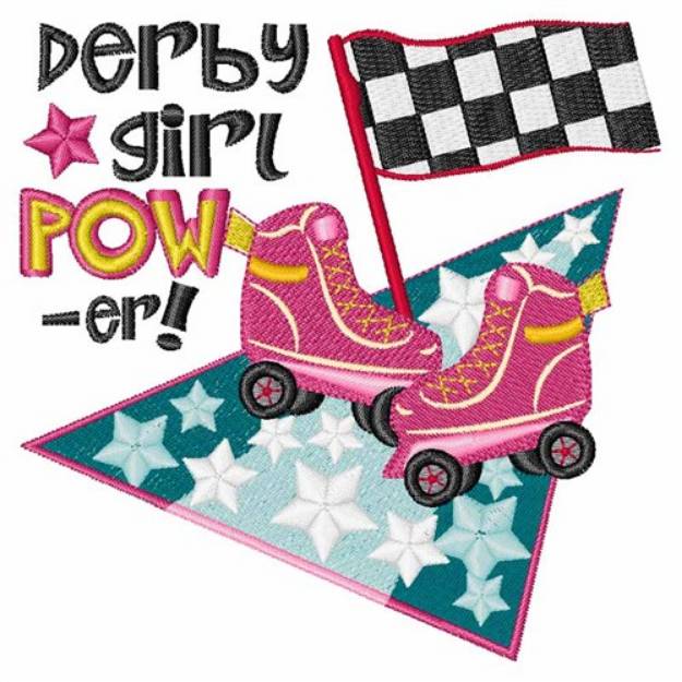 Picture of Derby Girl Power Machine Embroidery Design