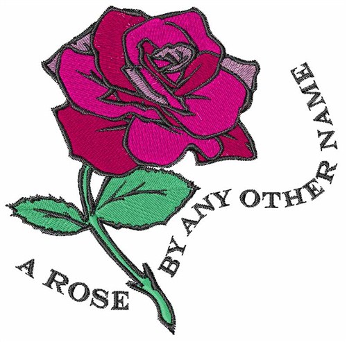 Rose By Any Other Name Machine Embroidery Design