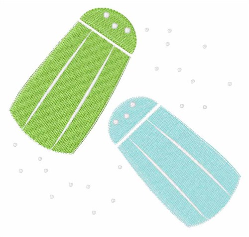 Salt And Pepper Shakers Machine Embroidery Design