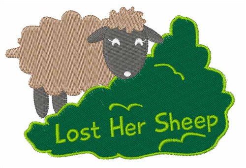 Lost Her Sheep Machine Embroidery Design