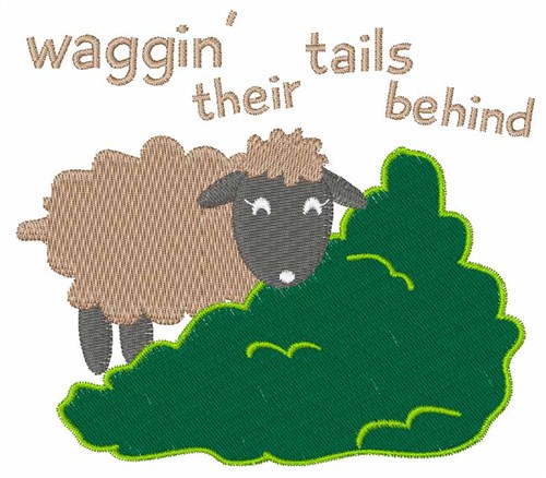 Waggin Their Tails Machine Embroidery Design