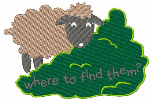 Where To Find Them? Machine Embroidery Design