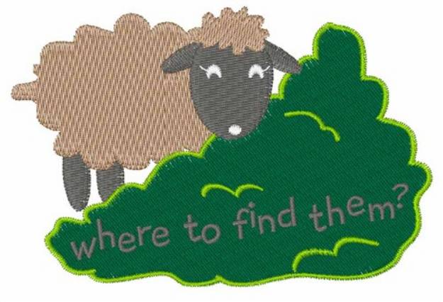 Picture of Where To Find Them? Machine Embroidery Design