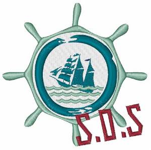 Picture of S.O.S. Machine Embroidery Design