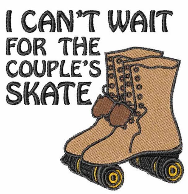 Picture of Couples Skate Machine Embroidery Design