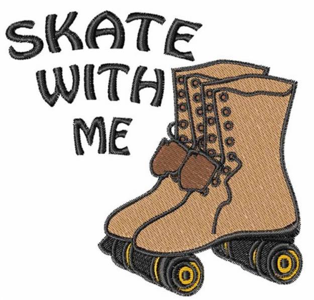 Picture of Skate With Me Machine Embroidery Design