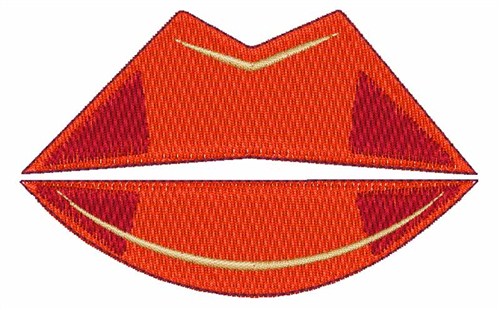Red Lips Machine Embroidery Design