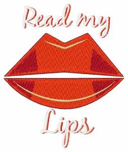 Picture of Read My Lips Machine Embroidery Design