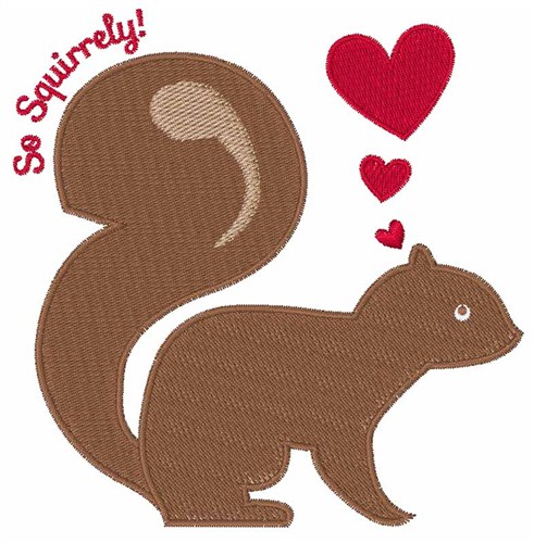 So Squirrely Machine Embroidery Design