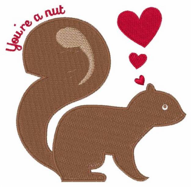 Picture of Youre A Nut Machine Embroidery Design