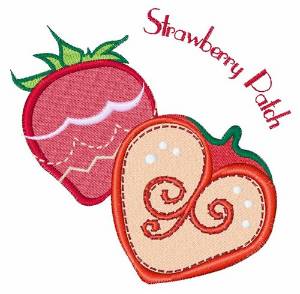 Picture of Strawberry Patch Machine Embroidery Design