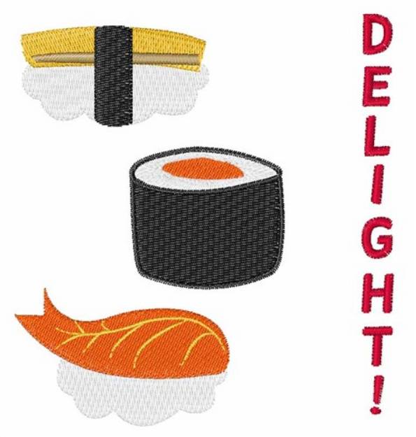 Picture of Sushi Delight Machine Embroidery Design