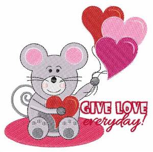 Picture of Give Love Everyday Machine Embroidery Design