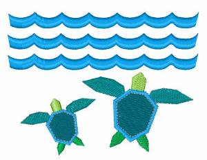 Picture of Turtles Machine Embroidery Design