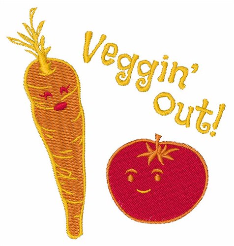 Veggin Out Machine Embroidery Design