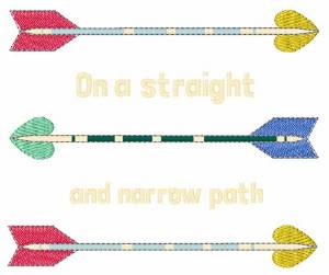 Picture of Straight And Narrow Machine Embroidery Design