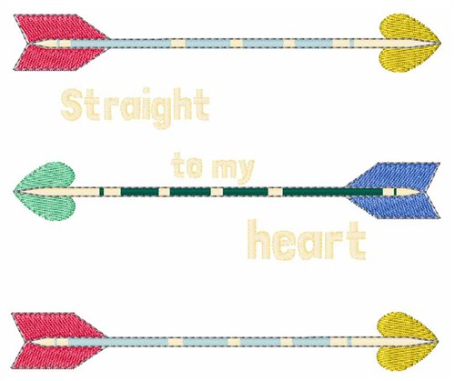Straight To My Heart Machine Embroidery Design