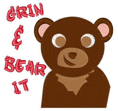 Grin And Bear It Machine Embroidery Design