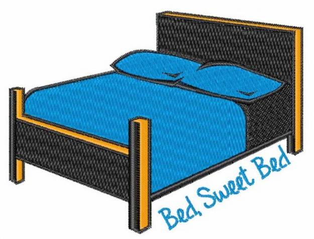 Picture of Bed Sweet Bed Machine Embroidery Design