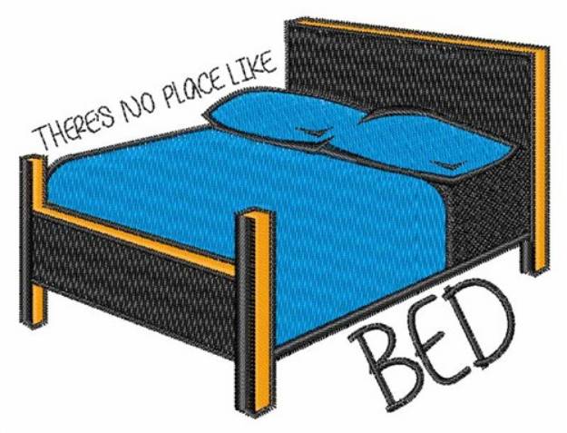 Picture of No Place Like Bed Machine Embroidery Design
