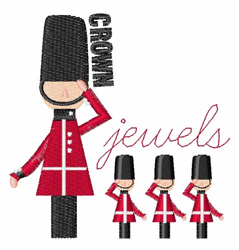 Crown Jewels Machine Embroidery Design