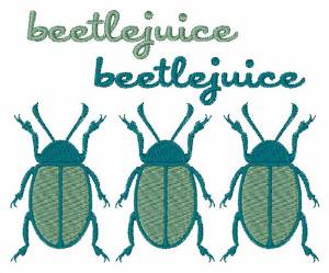 Picture of Beetlejuice Machine Embroidery Design