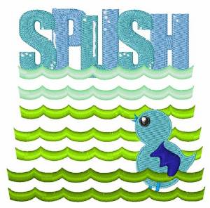 Picture of Splish Machine Embroidery Design